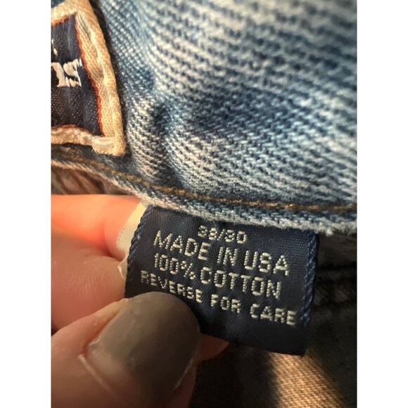 Harley-Davidson Biker Blues Jeans 38/30 Genuine MotorClothes Denim USA - Picture 3 of 9